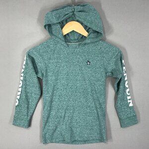 Original Penguin Hoodie Boy's 7 Youth Green Pullover Sweatshirt Crew Embroidered